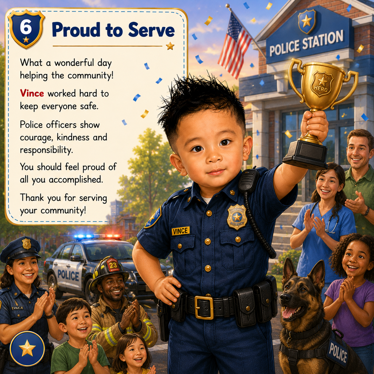 The Strong Police Officer