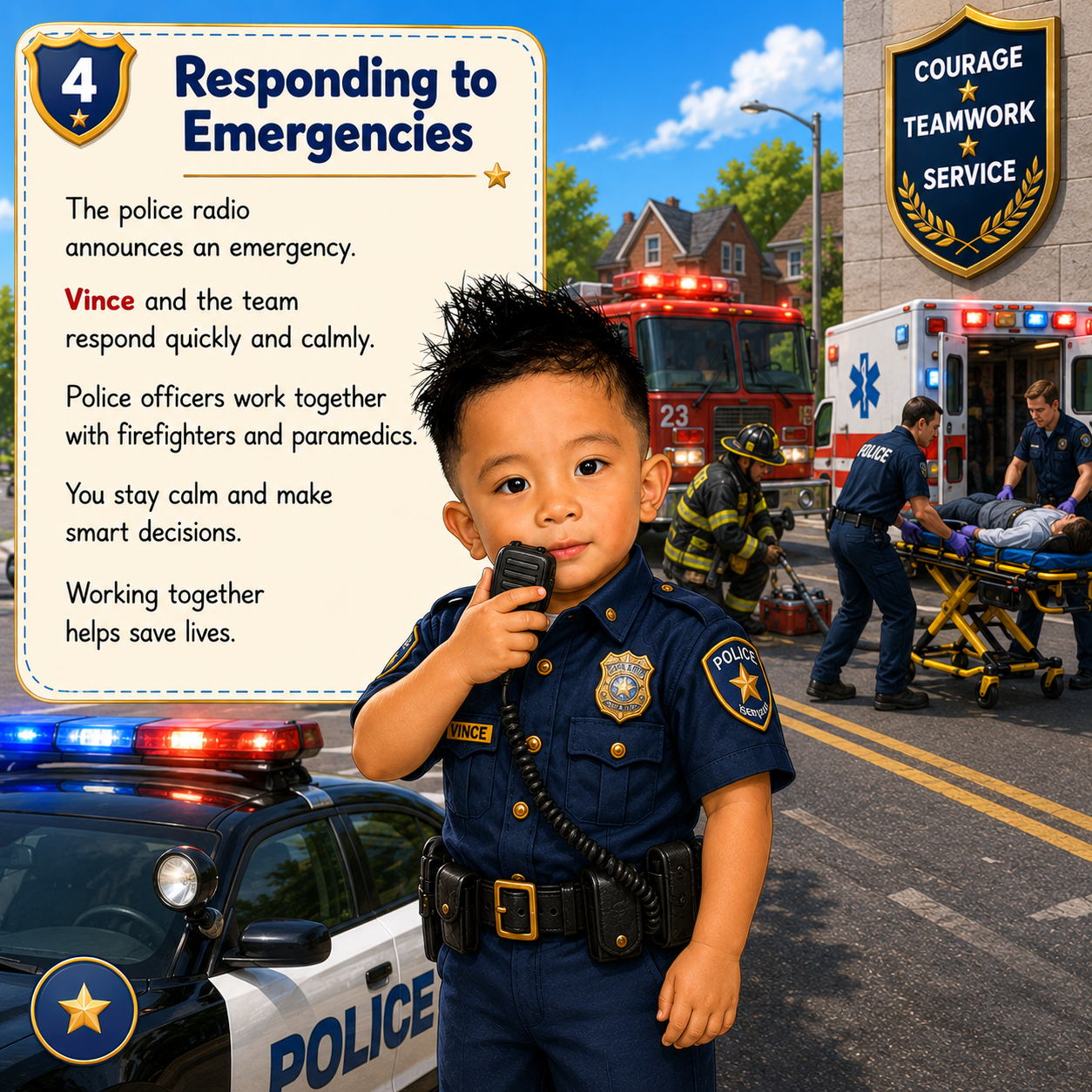 The Strong Police Officer